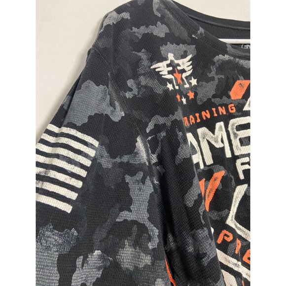 American Fighter Men's 1974 Premium Athletics Long Sleeve Shirt Camo print sz XL - Picture 8 of 16